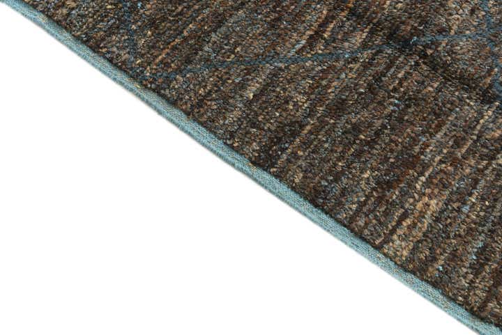 6' 2 x 9' 7 Hand Knotted Moroccan Wool Rug