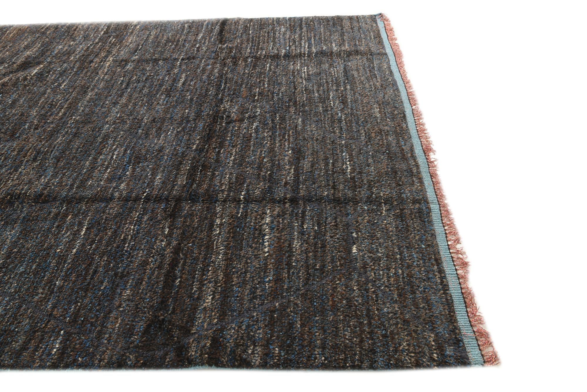 7' 9 x 9' 2 Hand Knotted Moroccan Wool Rug