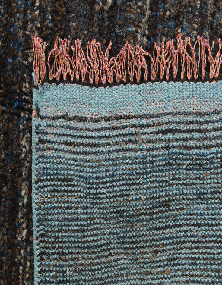 Detail image of 7' 9 x 9' 2  Hand Knotted Moroccan Wool Rug