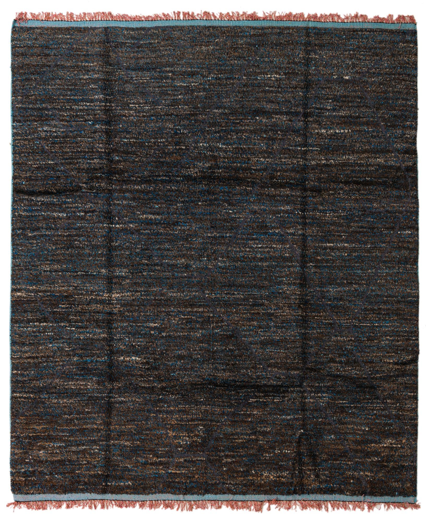 7' 9 x 9' 2 Hand Knotted Moroccan Wool Rug