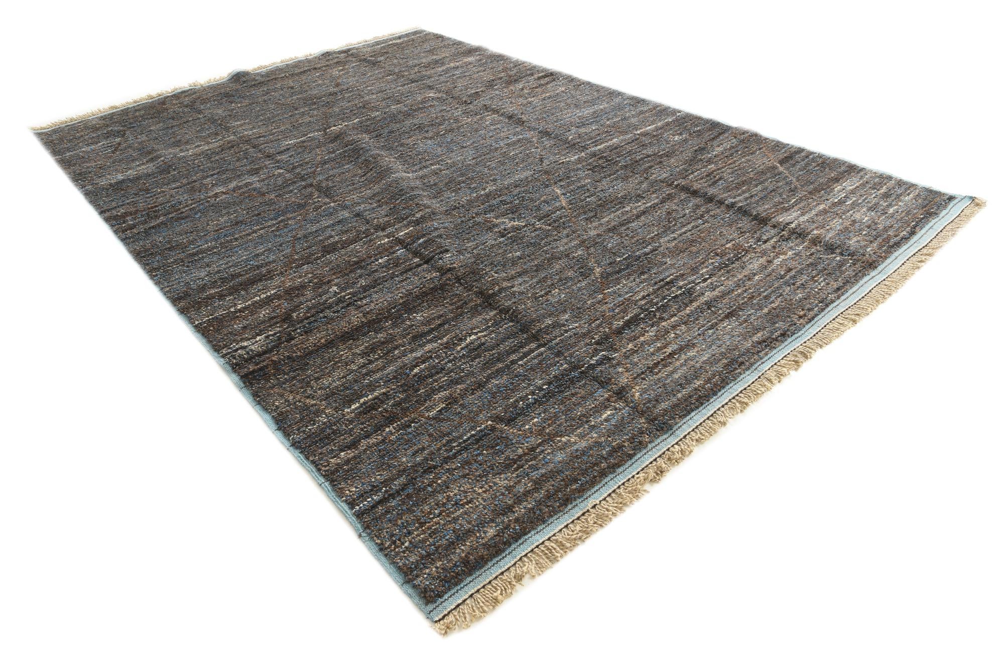 8' 9 x 12' 8 Hand Knotted Moroccan Wool Rug