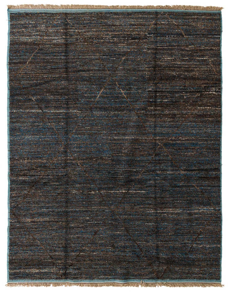Detail image of 8' 9 x 12' 8 Hand Knotted Moroccan Wool Rug