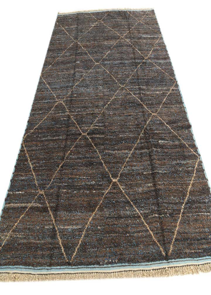 8' 1 x 10' 6 Hand Knotted Moroccan Wool Rug