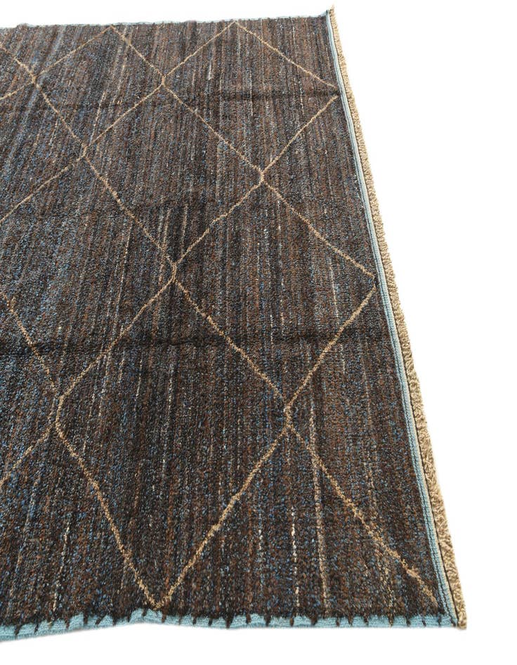 Detail image of 8' 1 x 10' 6  Hand Knotted Moroccan Wool Rug