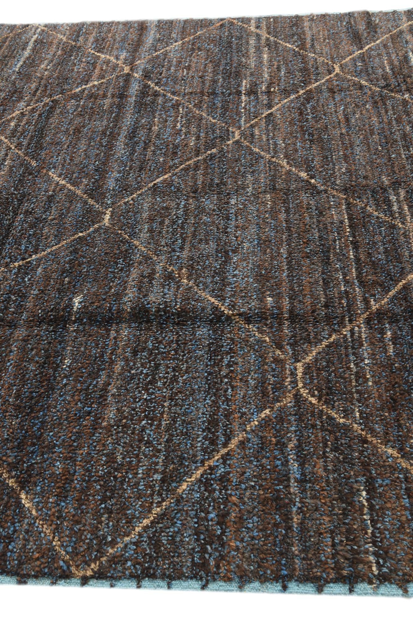 8' 1 x 10' 6 Hand Knotted Moroccan Wool Rug