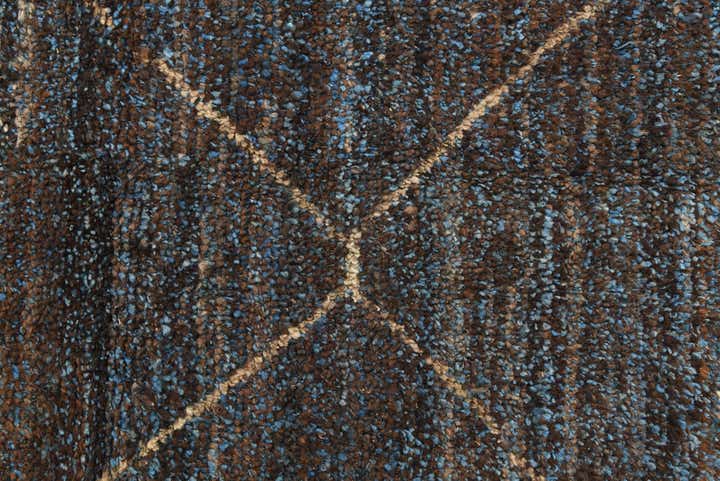 8' 1 x 10' 6 Hand Knotted Moroccan Wool Rug