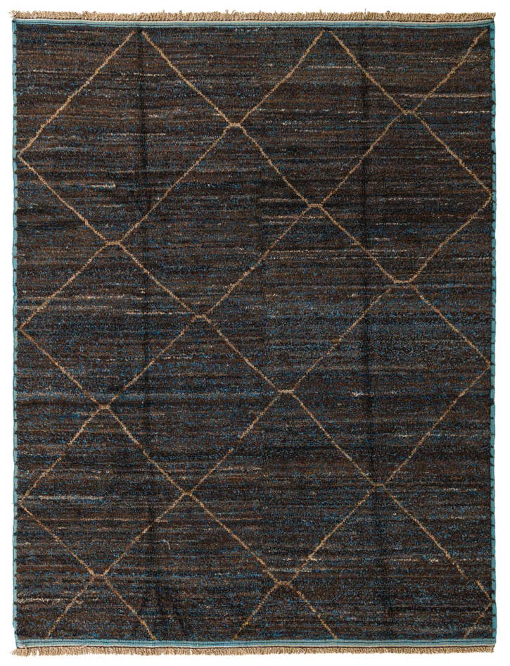 Detail image of 8' 1 x 10' 6 Hand Knotted Moroccan Wool Rug