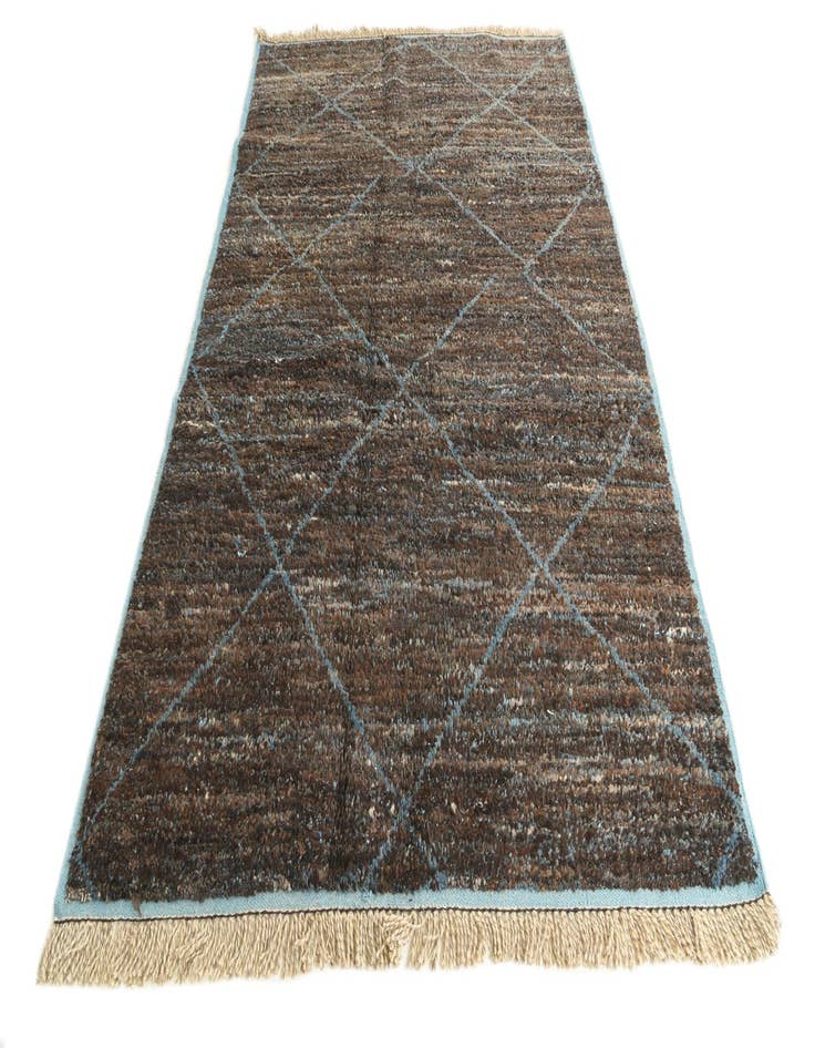 Detail image of 6' 2 x 9' 5  Hand Knotted Moroccan Wool Rug