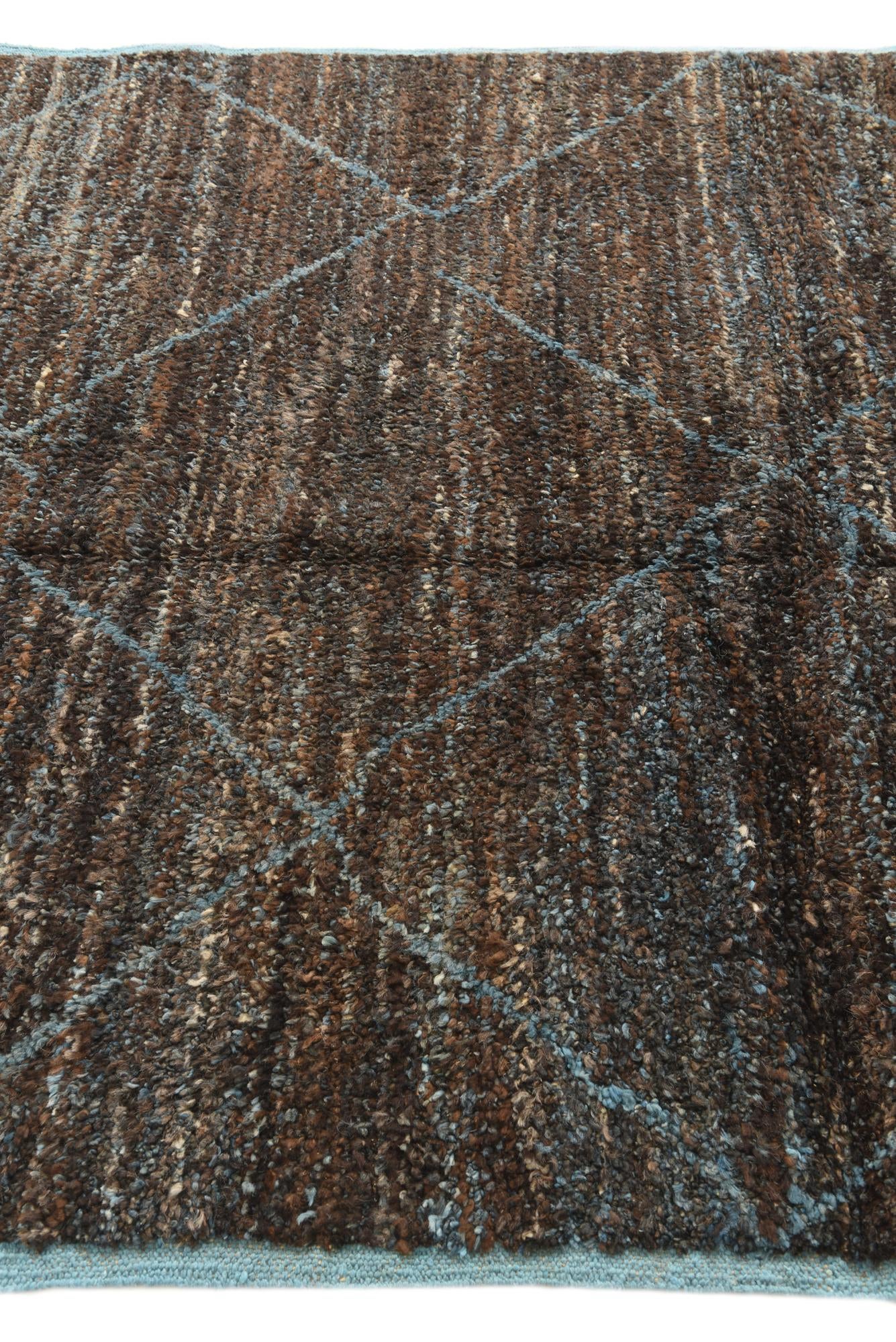 6' 2 x 9' 5 Hand Knotted Moroccan Wool Rug