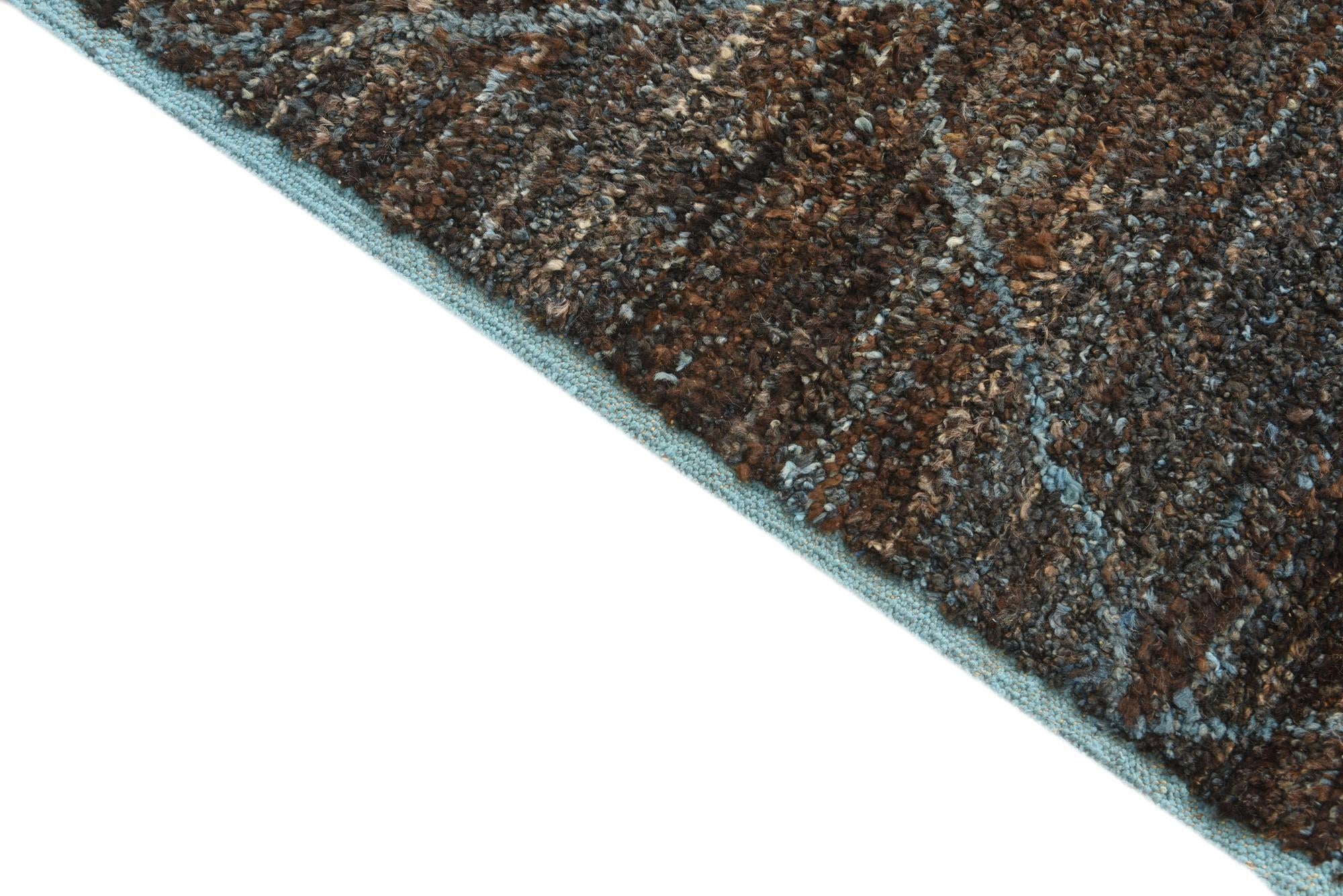 6' 2 x 9' 5 Hand Knotted Moroccan Wool Rug