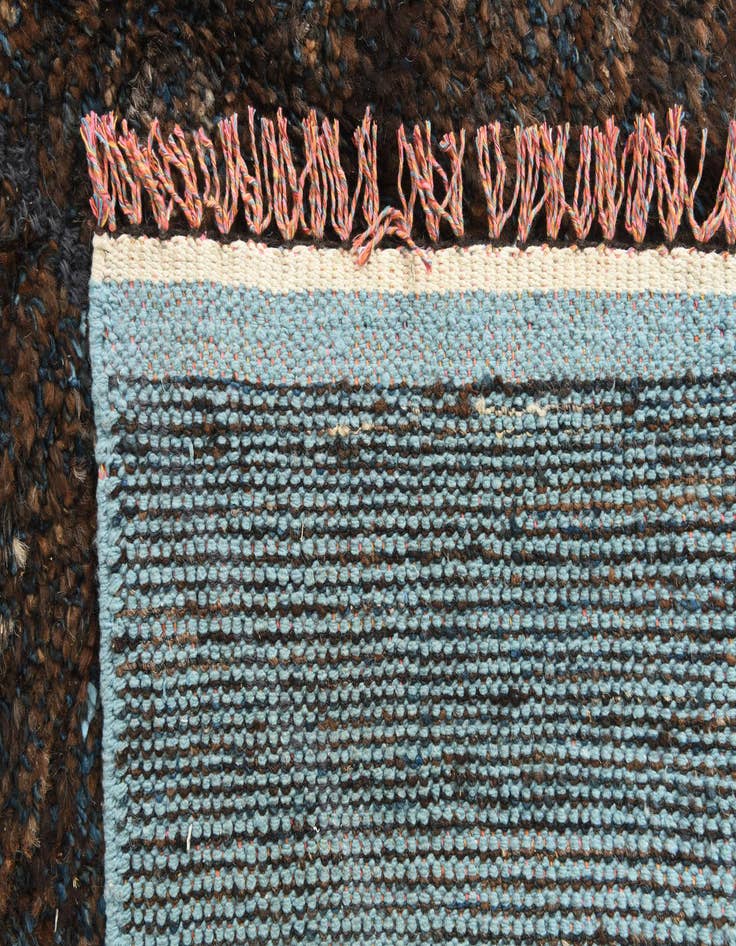 Detail image of 5' 10 x 9' 2  Hand Knotted Moroccan Wool Rug