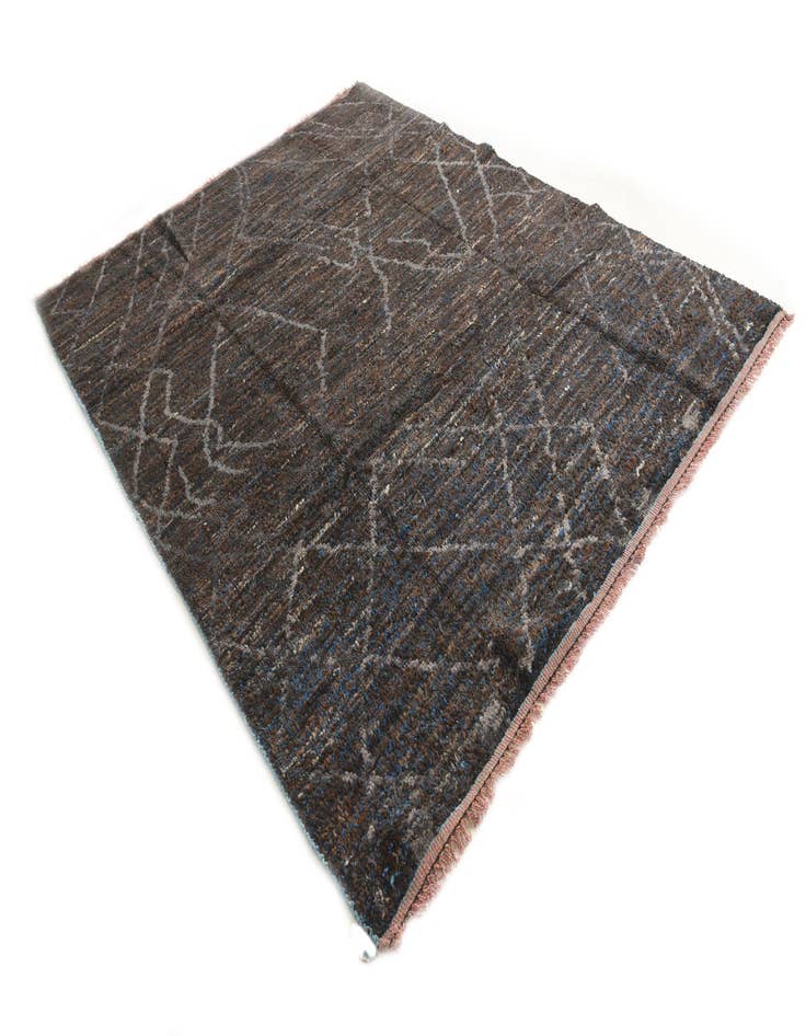 Detail image of 8' x 10' 1  Hand Knotted Moroccan Wool Rug