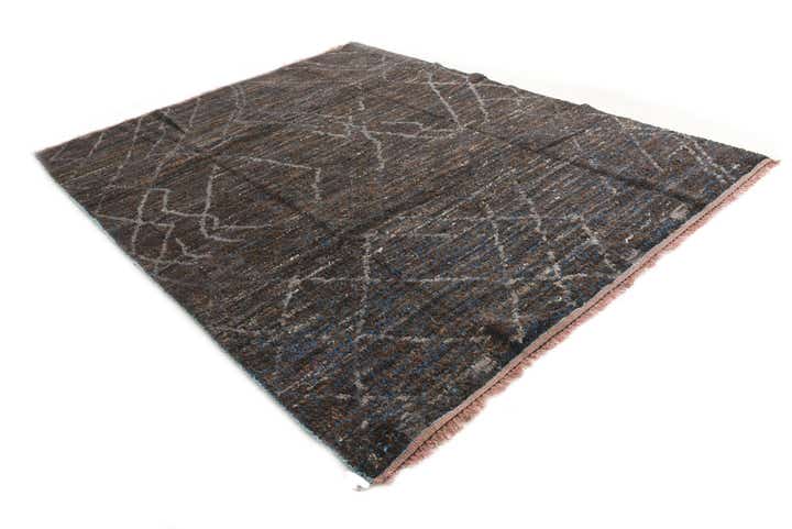 8' x 10' 1 Hand Knotted Moroccan Wool Rug