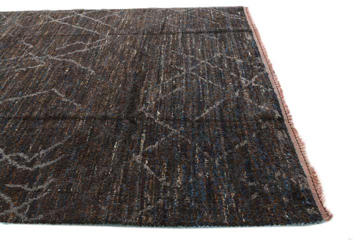 8' x 10' 1 Hand Knotted Moroccan Wool Rug
