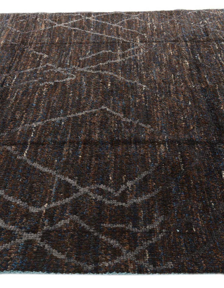 Detail image of 8' x 10' 1  Hand Knotted Moroccan Wool Rug