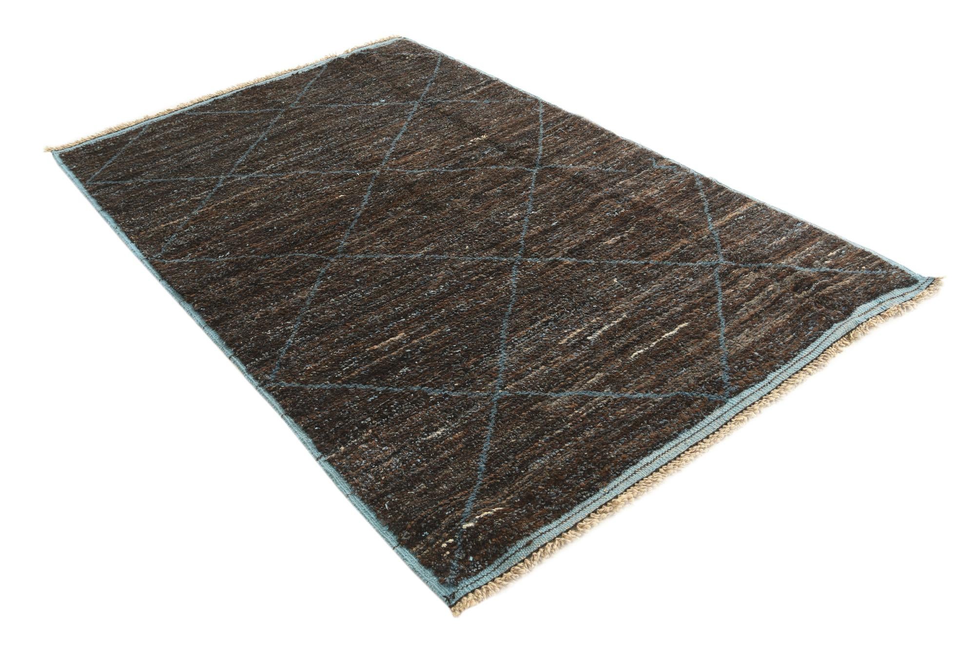 5' 1 x 8' 1 Hand Knotted Moroccan Wool Rug