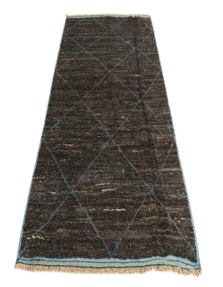 Detail image of 5' 1 x 8' 1  Hand Knotted Moroccan Wool Rug