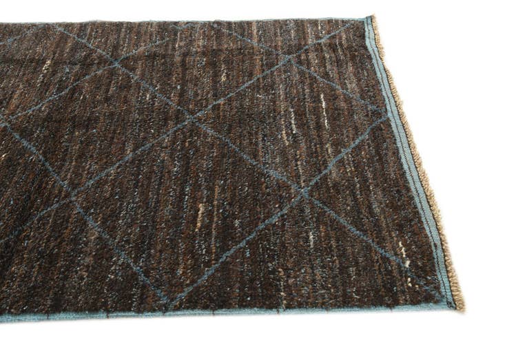 Detail image of 5' 1 x 8' 1 Hand Knotted Moroccan Wool Rug