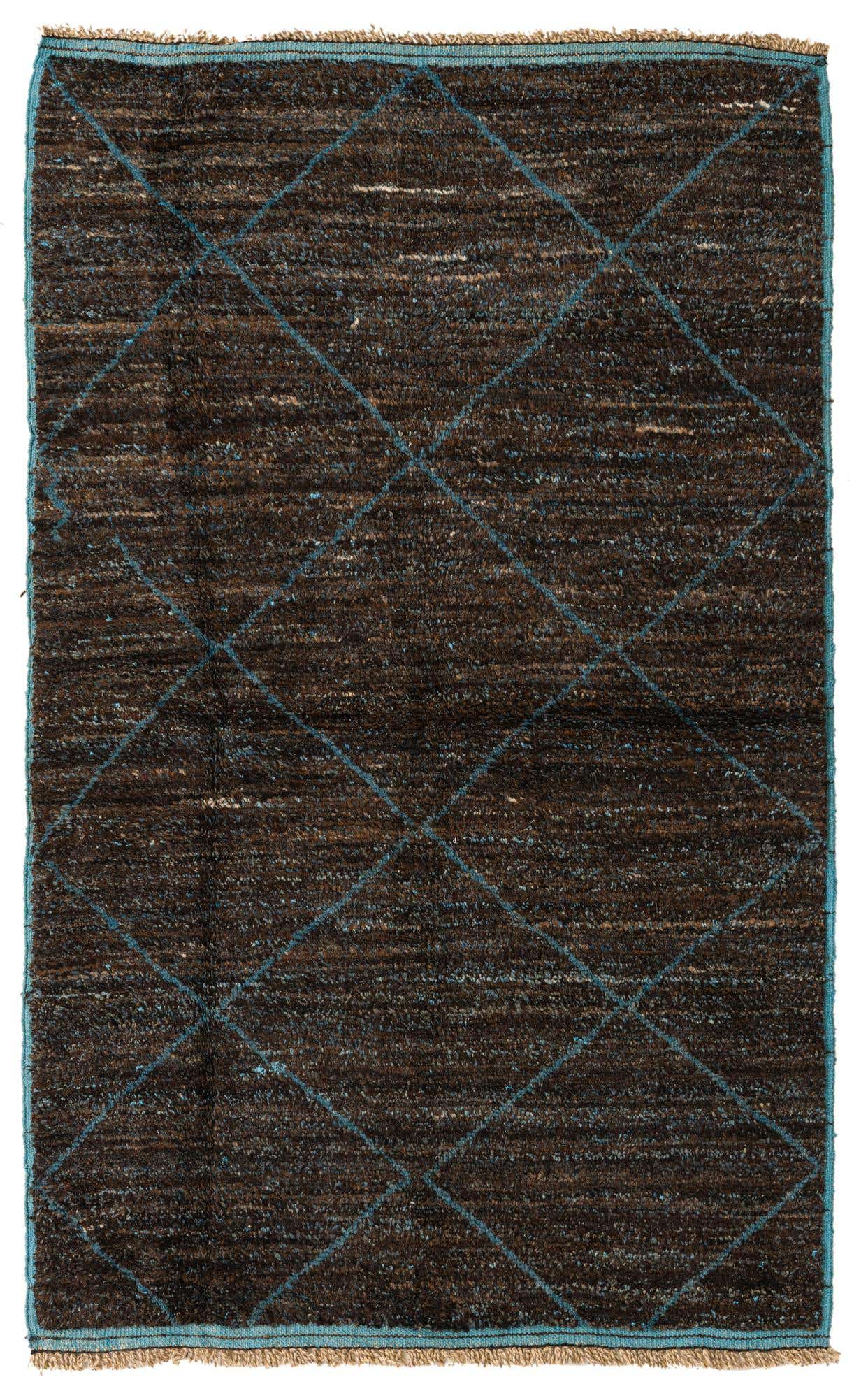 5' 1 x 8' 1 Hand Knotted Moroccan Wool Rug