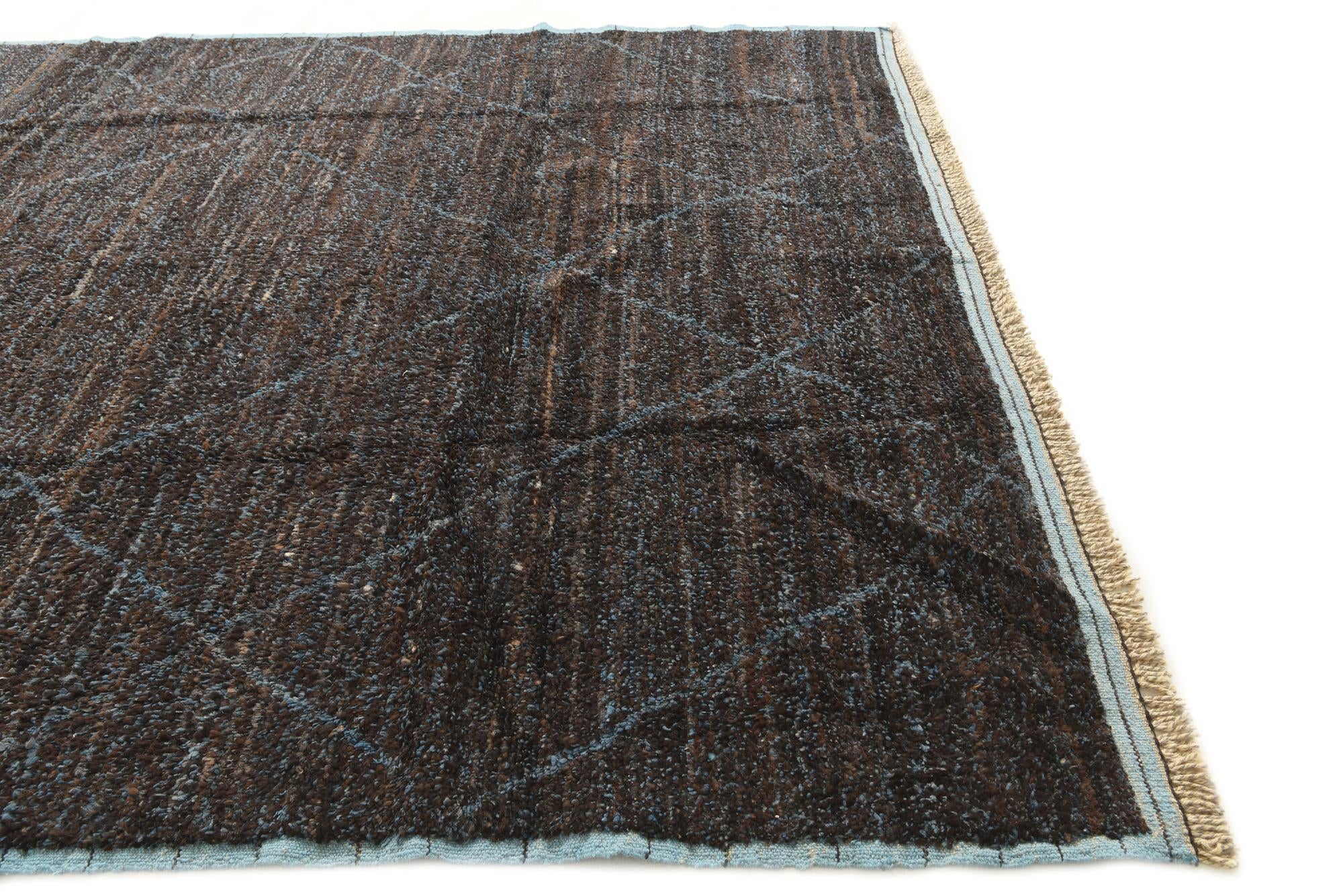 8' x 10' 8 Hand Knotted Moroccan Wool Rug