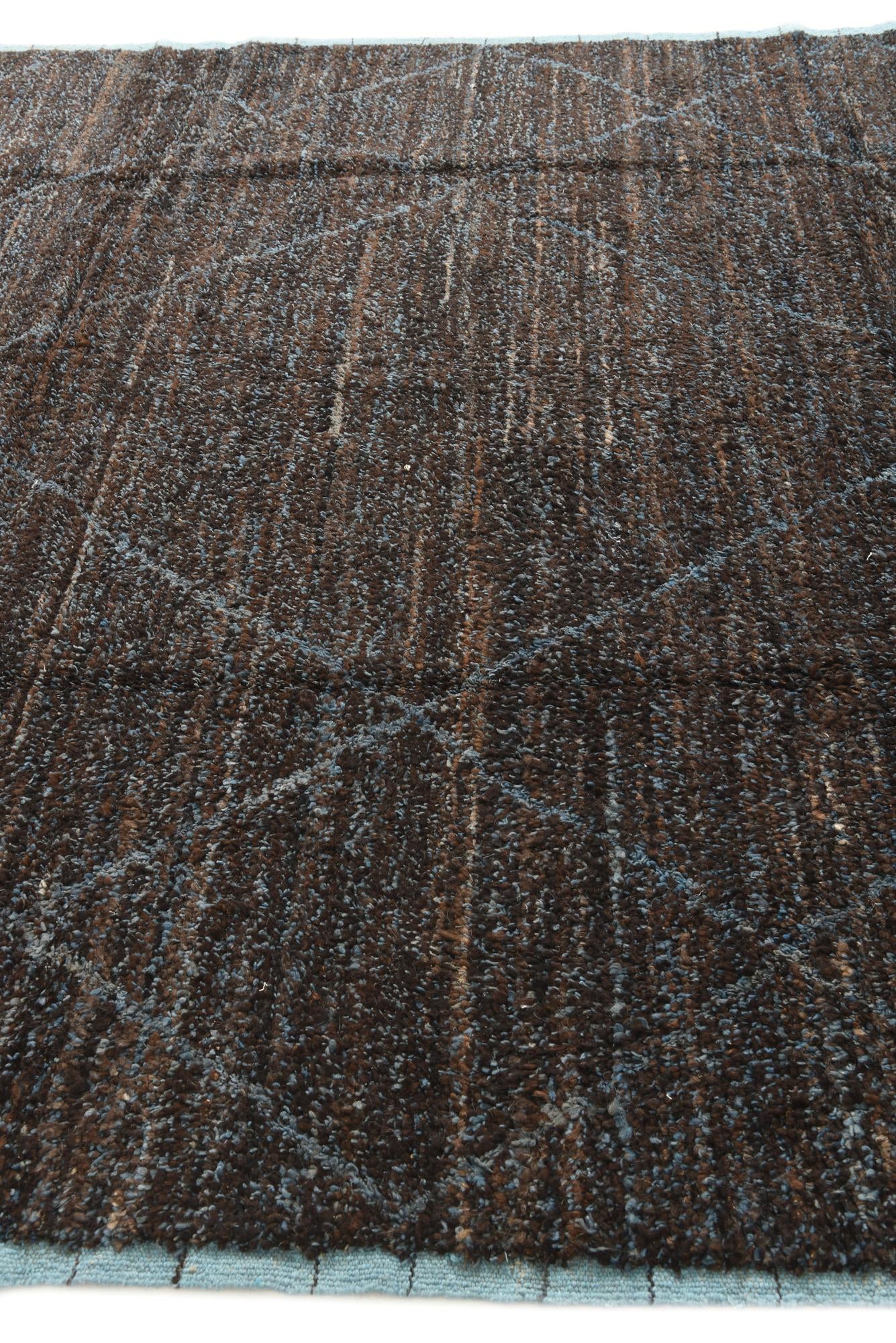 8' x 10' 8 Hand Knotted Moroccan Wool Rug