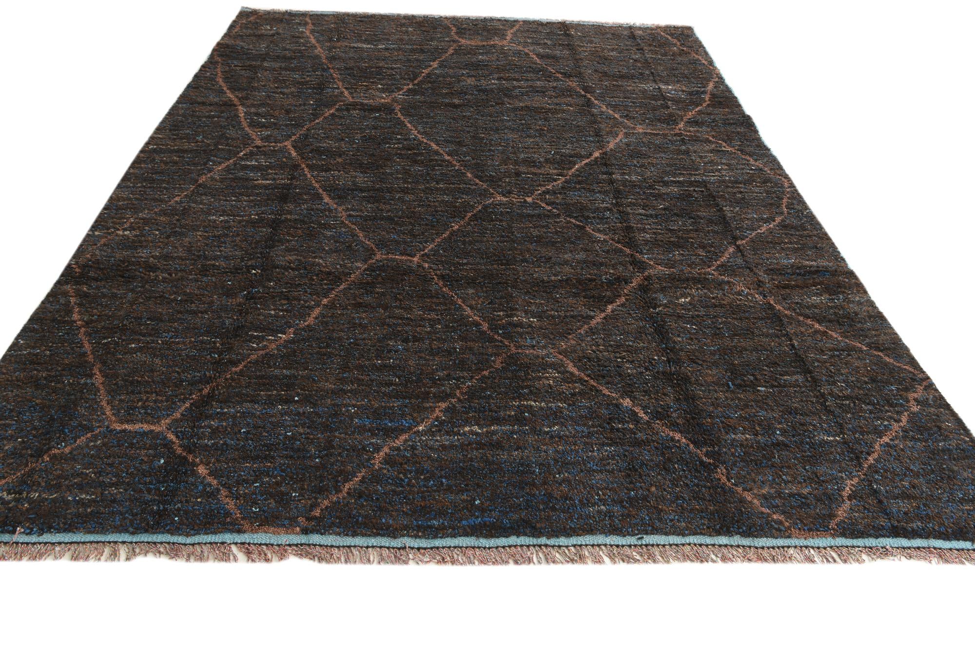 7' 10 x 10' 4 Hand Knotted Moroccan Wool Rug