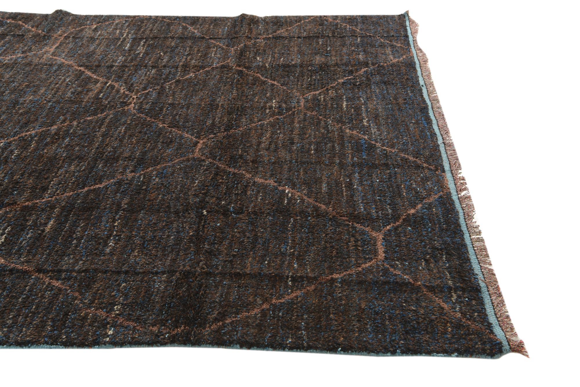 7' 10 x 10' 4 Hand Knotted Moroccan Wool Rug