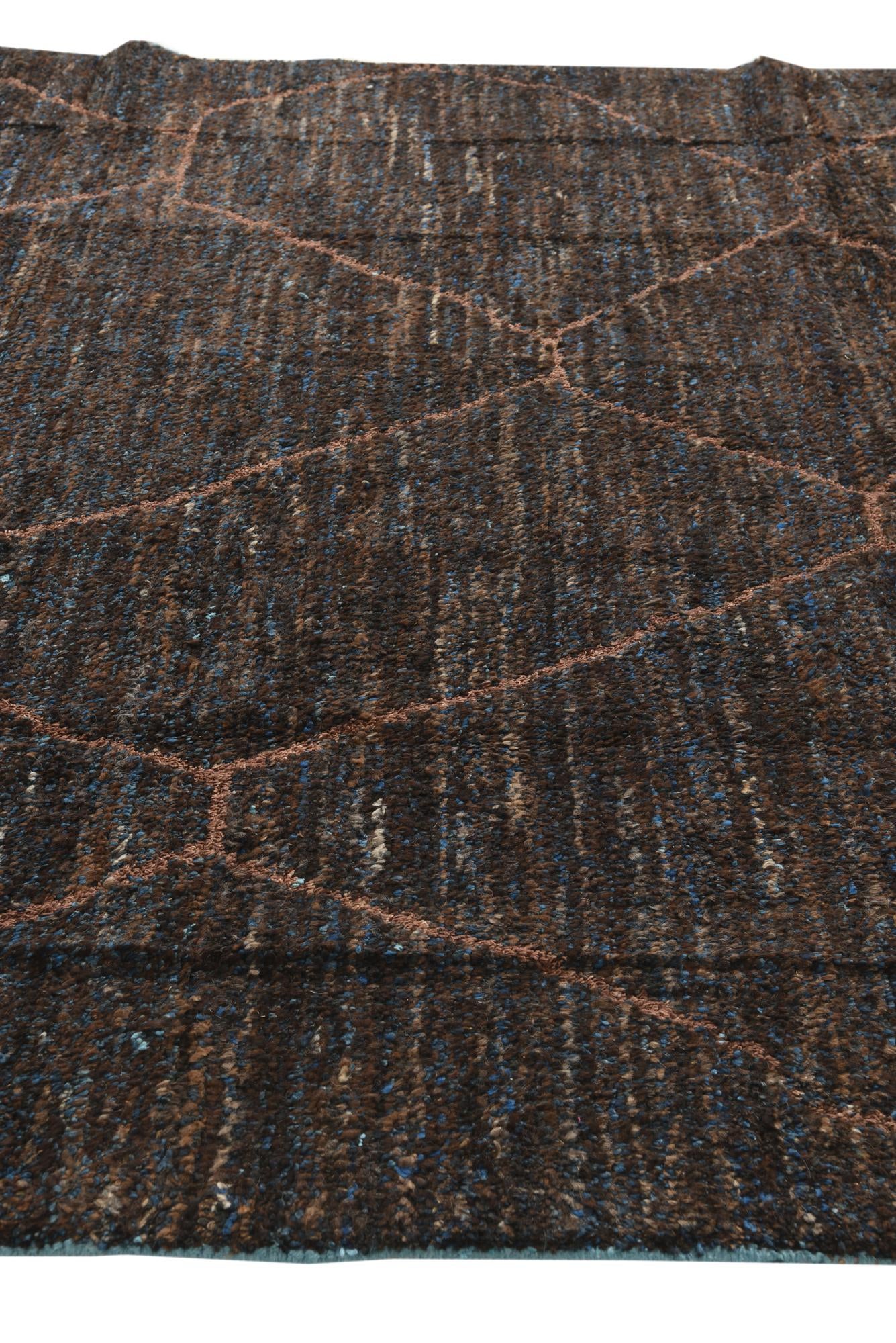 7' 10 x 10' 4 Hand Knotted Moroccan Wool Rug