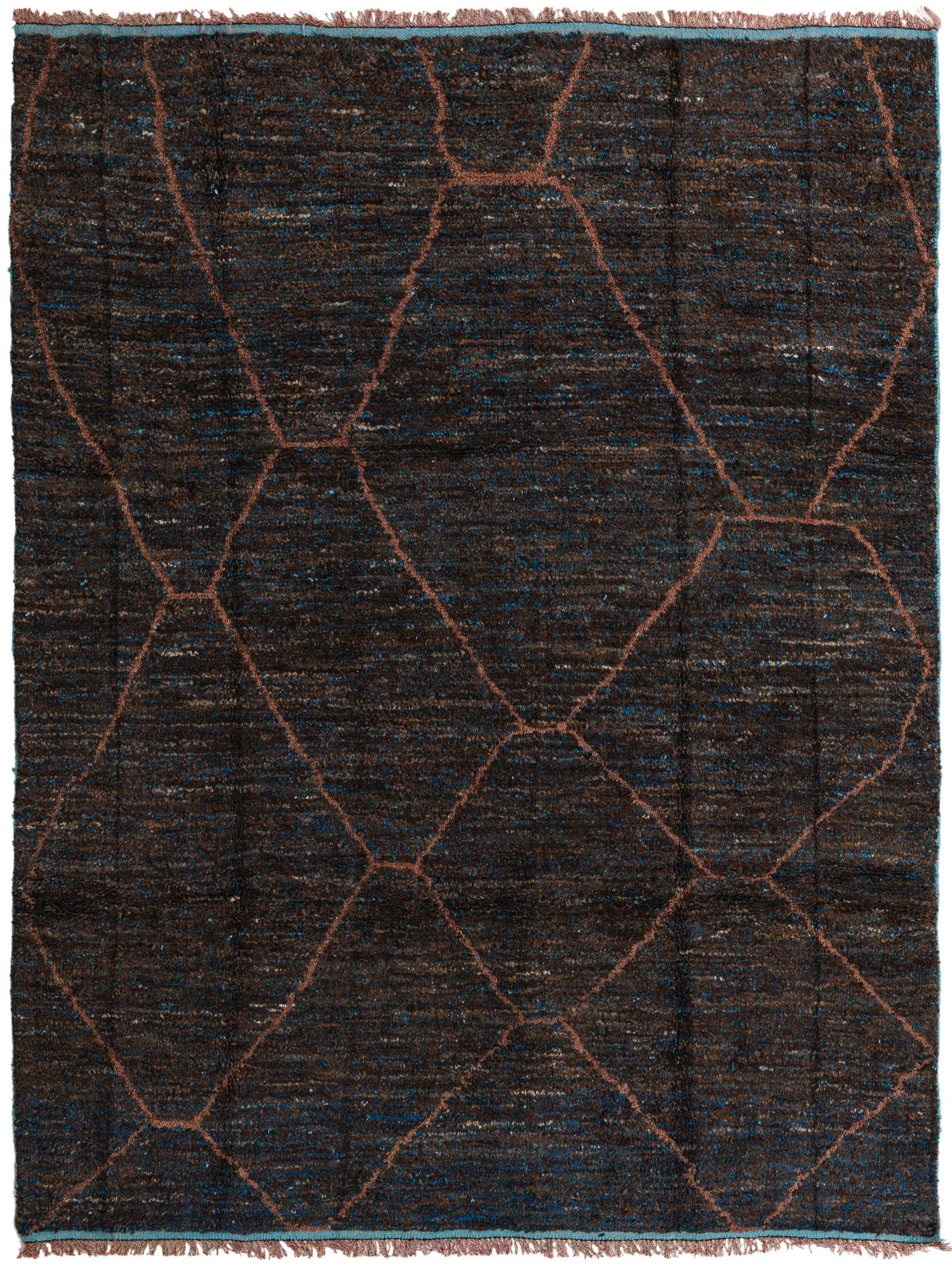 7' 10 x 10' 4 Hand Knotted Moroccan Wool Rug