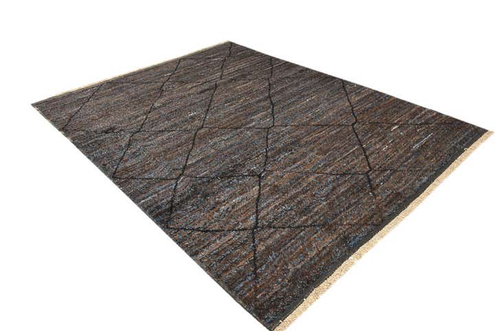 8' 2 x 10' 6 Hand Knotted Moroccan Wool Rug