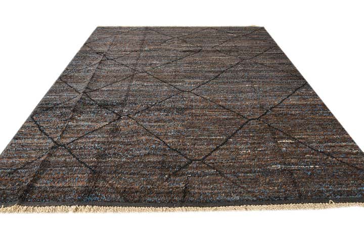 8' 2 x 10' 6 Hand Knotted Moroccan Wool Rug