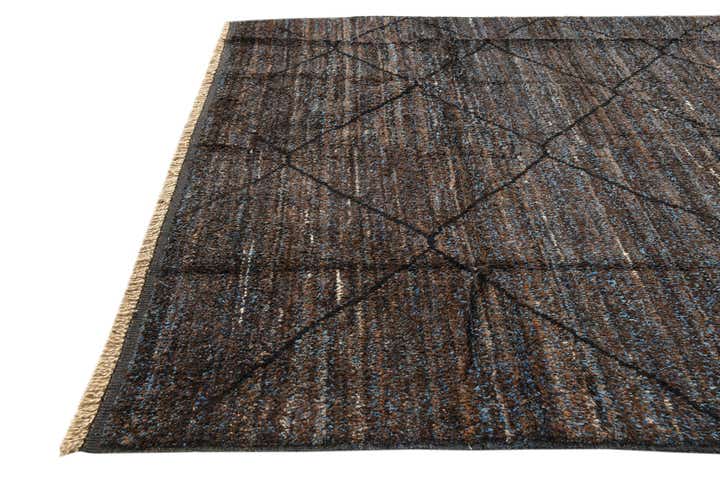 8' 2 x 10' 6 Hand Knotted Moroccan Wool Rug