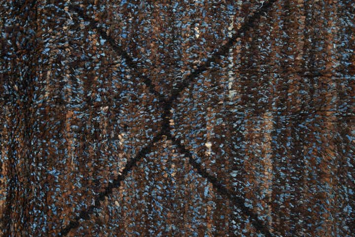 8' 2 x 10' 6 Hand Knotted Moroccan Wool Rug