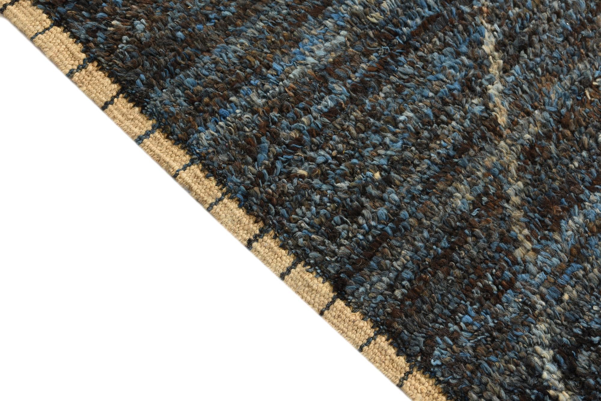 5' 2 x 8' 7 Hand Knotted Moroccan Wool Rug