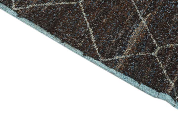 6' 1 x 9' 5 Hand Knotted Moroccan Wool Rug