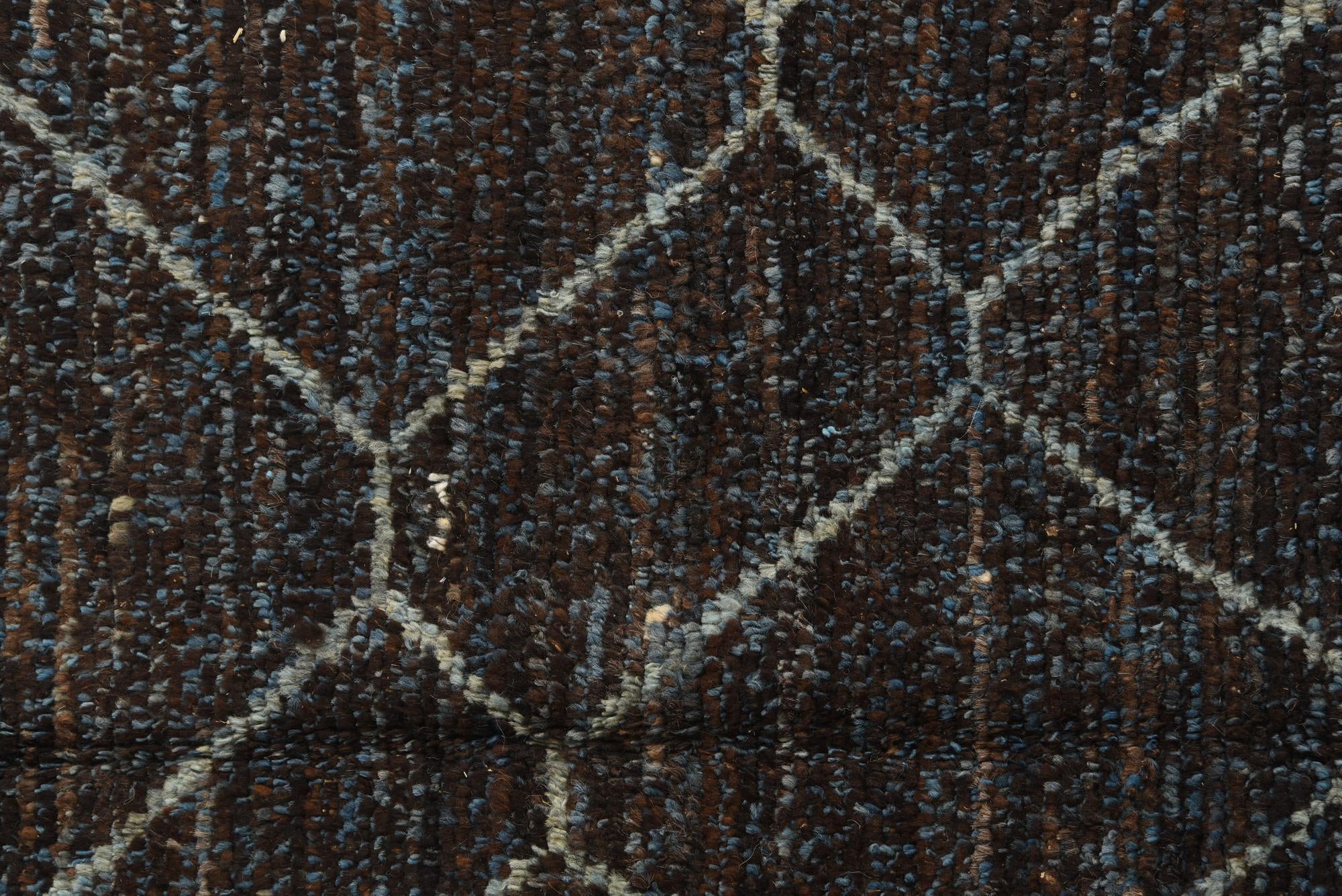 6' 1 x 9' 5 Hand Knotted Moroccan Wool Rug