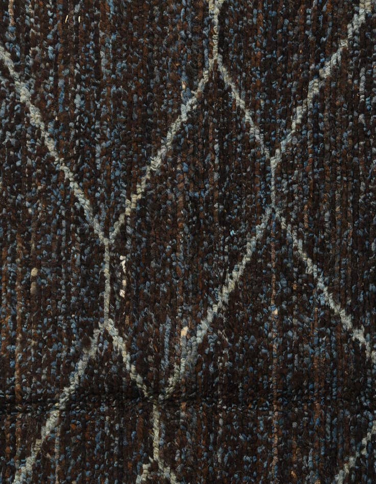 Detail image of 6' 1 x 9' 5 Hand Knotted Moroccan Wool Rug