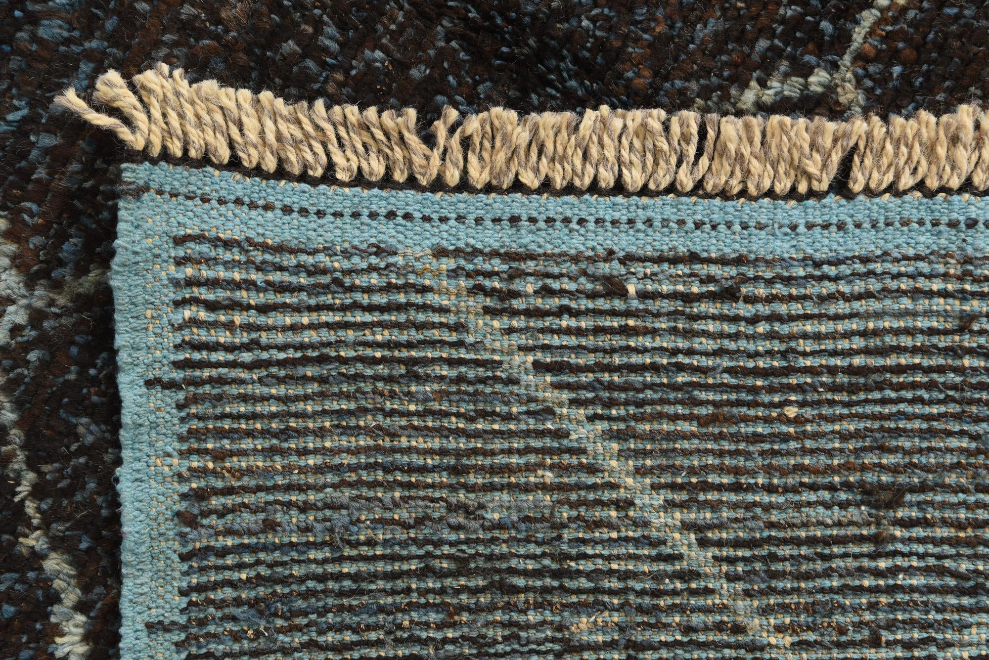 6' 1 x 9' 5 Hand Knotted Moroccan Wool Rug