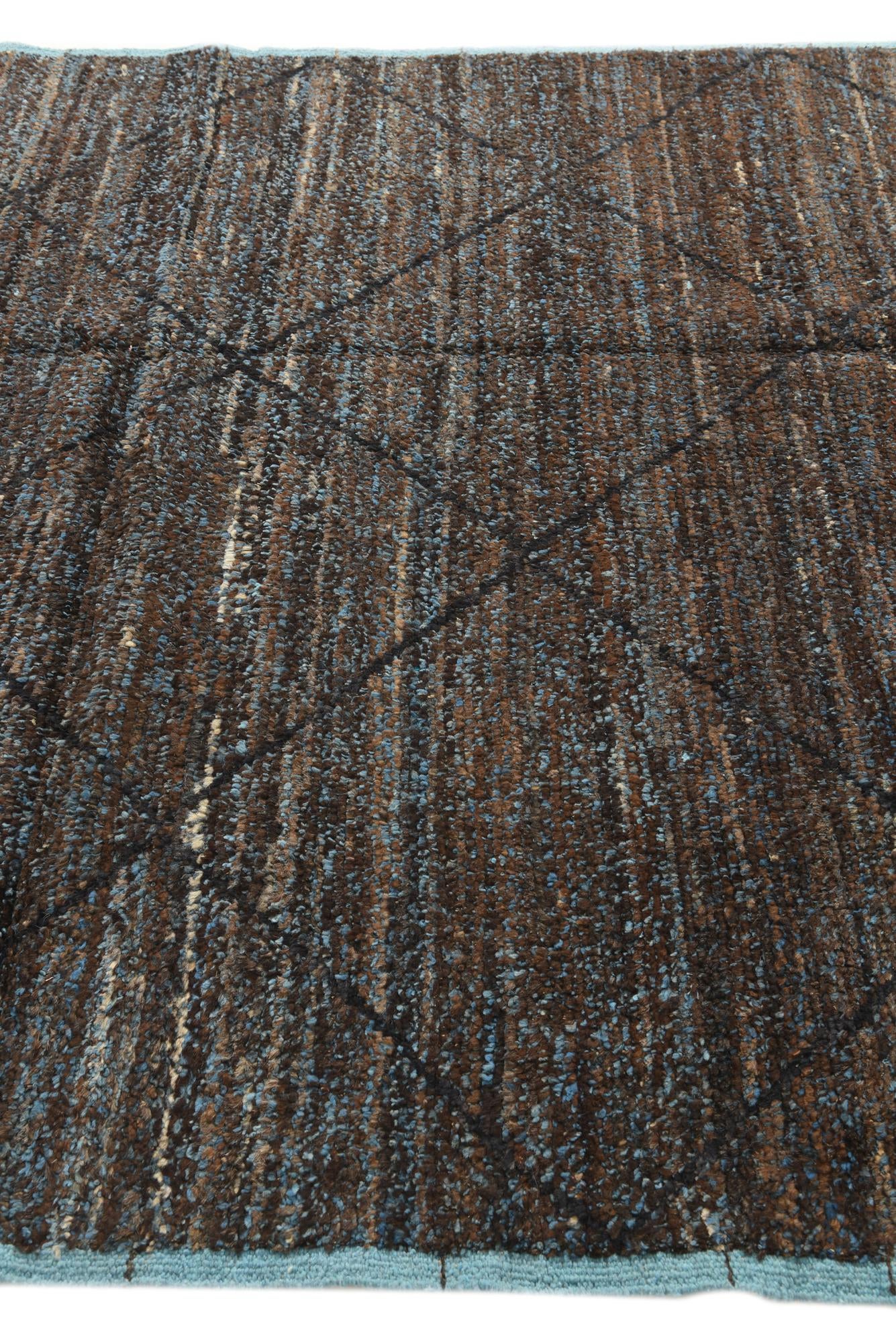 6' 2 x 9' 2 Hand Knotted Moroccan Wool Rug