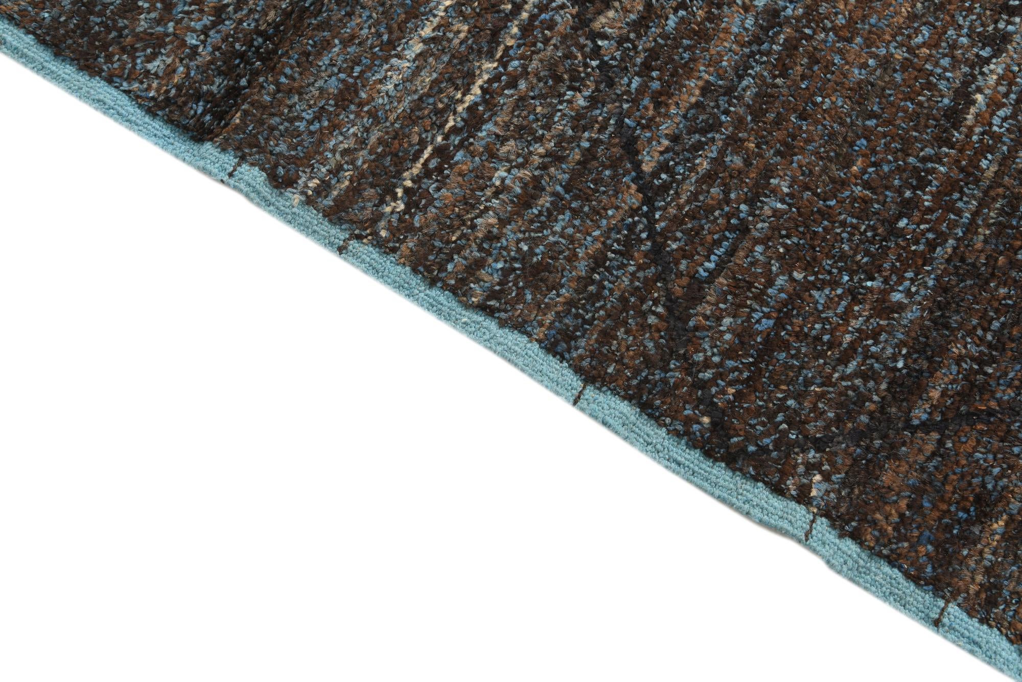 6' 2 x 9' 2 Hand Knotted Moroccan Wool Rug