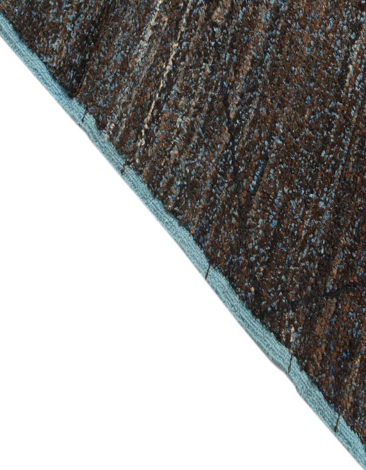 Detail image of 6' 2 x 9' 2  Hand Knotted Moroccan Wool Rug