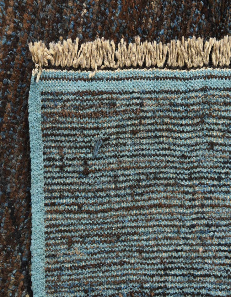 Detail image of 6' 2 x 9' 2  Hand Knotted Moroccan Wool Rug