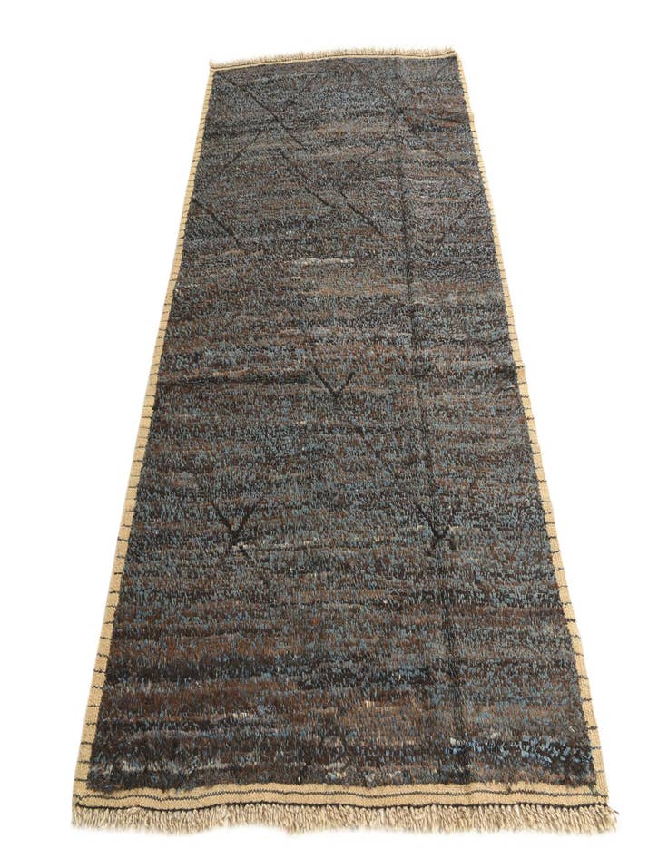 Detail image of 5' 2 x 8' 4 Hand Knotted Moroccan Wool Rug