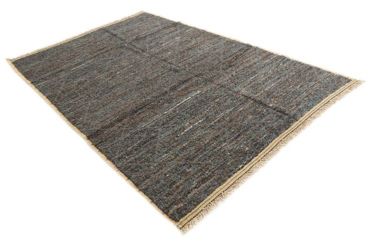 Detail image of 6' 2 x 9' 6 Hand Knotted Moroccan Wool Rug