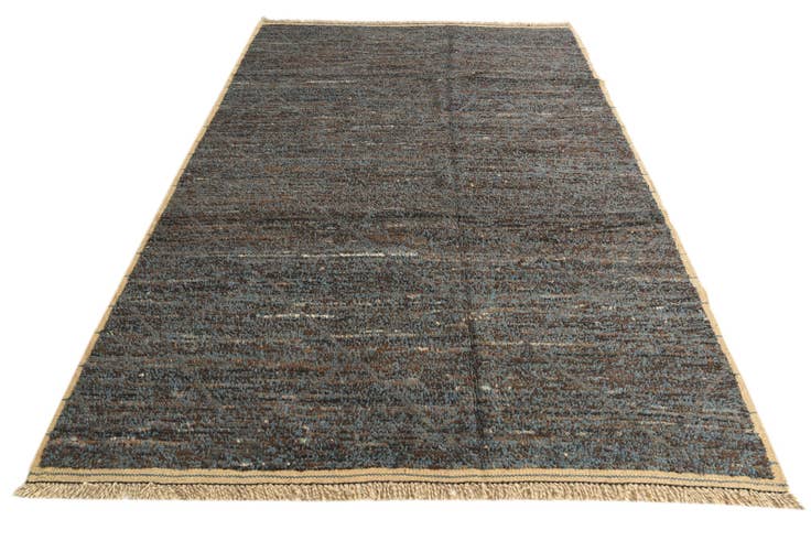 Detail image of 6' 2 x 9' 6 Hand Knotted Moroccan Wool Rug