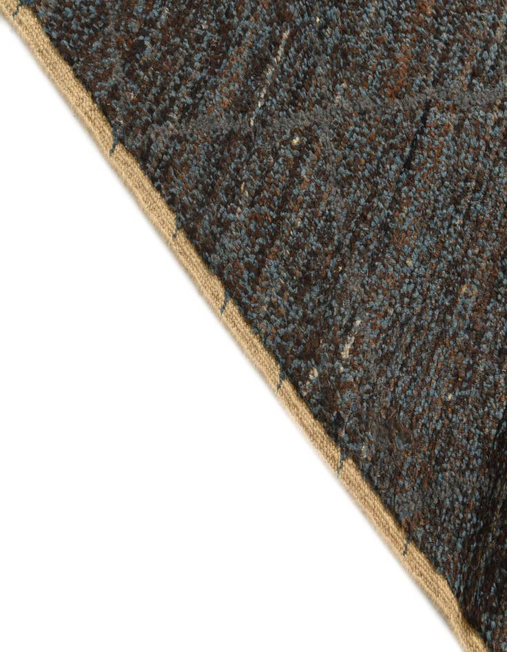 Detail image of 6' 2 x 9' 6  Hand Knotted Moroccan Wool Rug