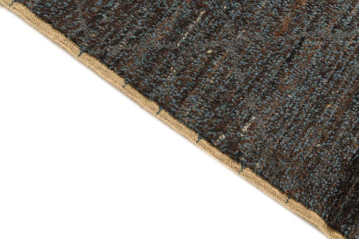 Detail image of 6' 2 x 9' 6 Hand Knotted Moroccan Wool Rug