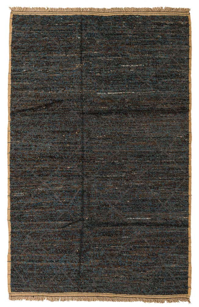 6' 2 x 9' 6 Hand Knotted Moroccan Wool Rug