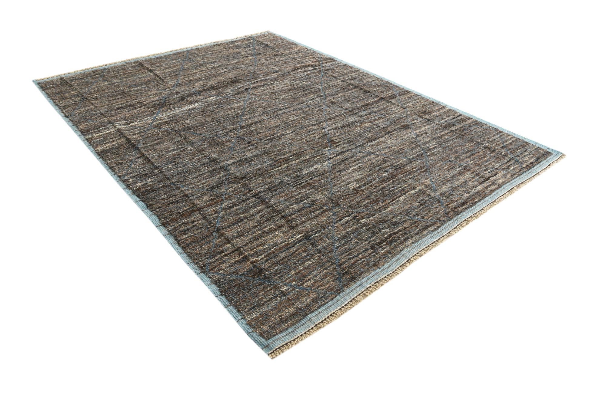 7' 10 x 10' 4 Hand Knotted Moroccan Wool Rug