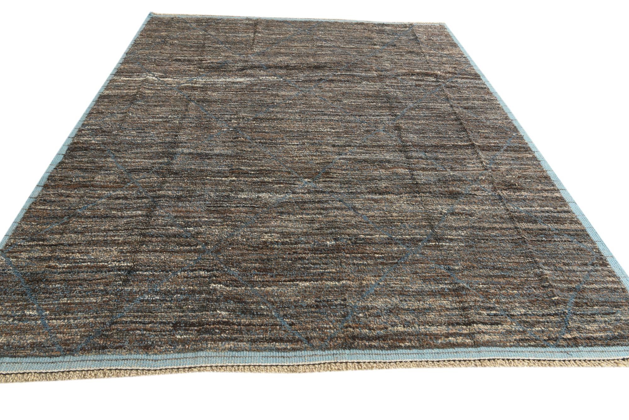 7' 10 x 10' 4 Hand Knotted Moroccan Wool Rug